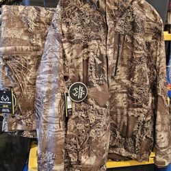 Realtree Men's Scent Factor Hunting Jacket & Pants, Realtree Max1 XT, Both Size XL