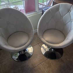 White Swivel Chairs