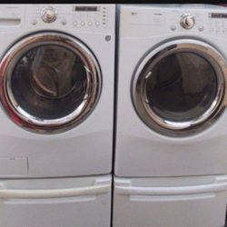 LG SET WASHER AND ELECTRIC DRYER PERFECT CONDITION WORKING BIG CAPACITY 