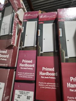 32"x 80"  PRIMED HARDBOARD DOORS