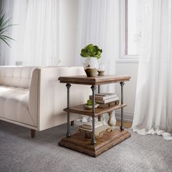 Larson Brown Chairside Table