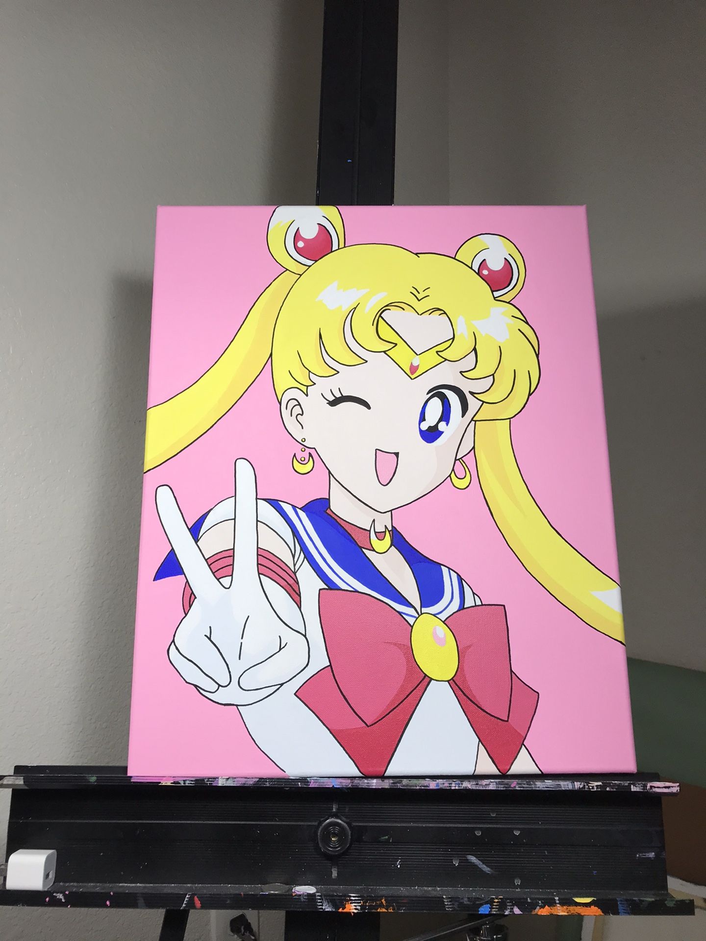 Sailor Moon Custom Painting Canvas Anime Figure Manga Comic Decor