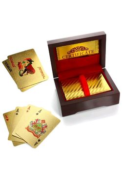 24k poker set w\box