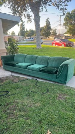 Vintage velvet couch