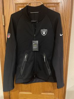  Raiders Jacket - New - Men’s Small - Nike Therma-FIT Full Zipper jacket - Up/Down Down/Up Zipper - Men’s Small - Black 
