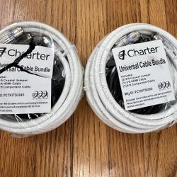 2 Charter Universal Cable Bundles - Brand NEW (HDMI + RG6 Coax)  Save Money 