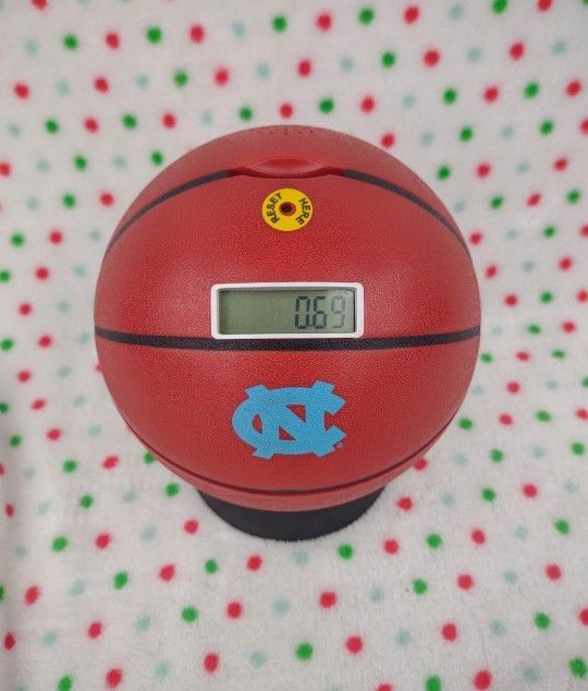 North Carolina Tar Heels Digital Coin Bank Counter Sorter, NUWELL Basketball