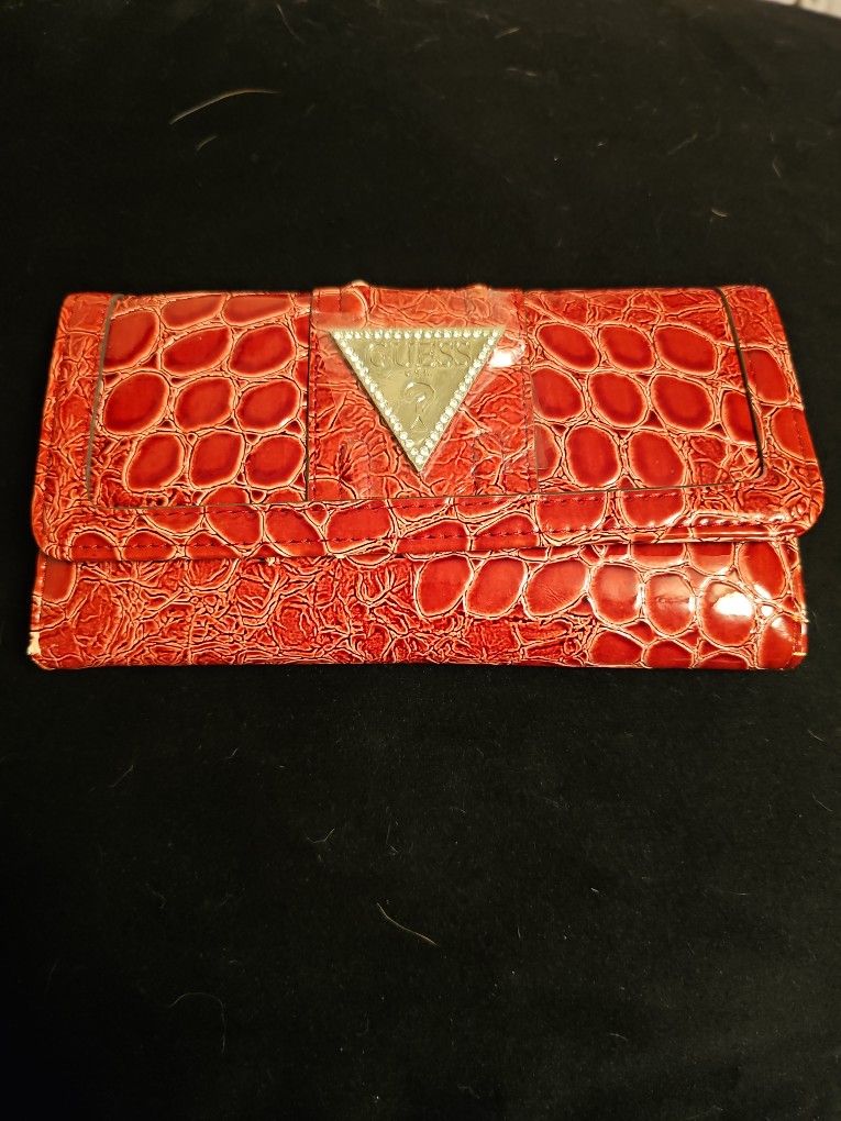 Vintage Guess American Candy red Clutch wallet