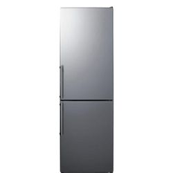 24 in. W 10.8 cu. ft. Bottom Freezer Refrigerator in Stainless Look,