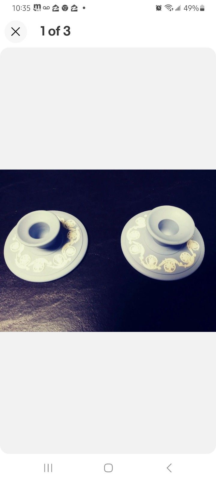 Wedgewood Candle Stick Holders
