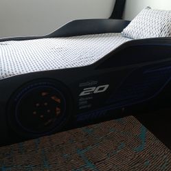 Car Bed For Kids - Twin With Matress