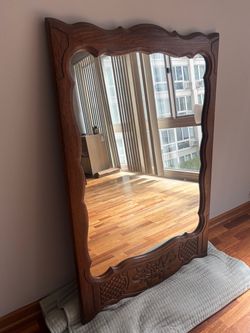 Antique Oak Mirror