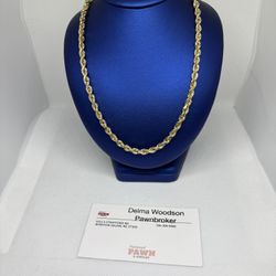 10KT Gold Rope Chain 
