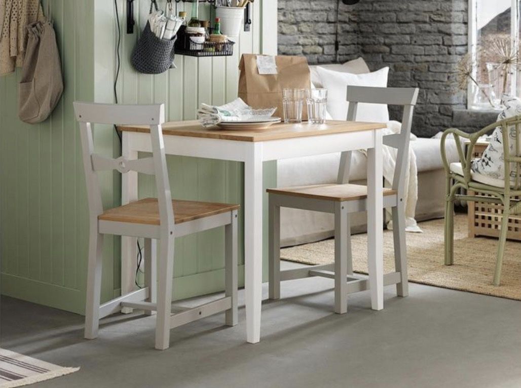 LERHAMN Table And 2 Chair Set