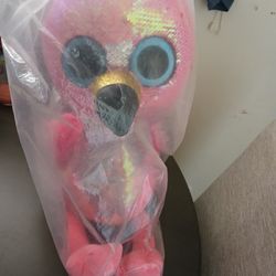 Ty Flippables- Pinky Large Flamingo