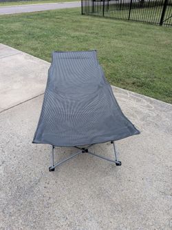 Portable Folding Camp Cot with Side Storage