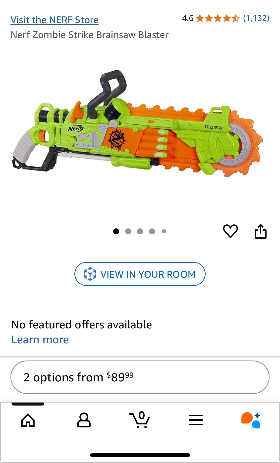 Brainsaw Zombie Nerf Gun