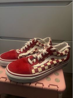 Vans Old Skool Checkerboard Racing Red