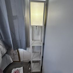 White Nightstand Tower With Lights 