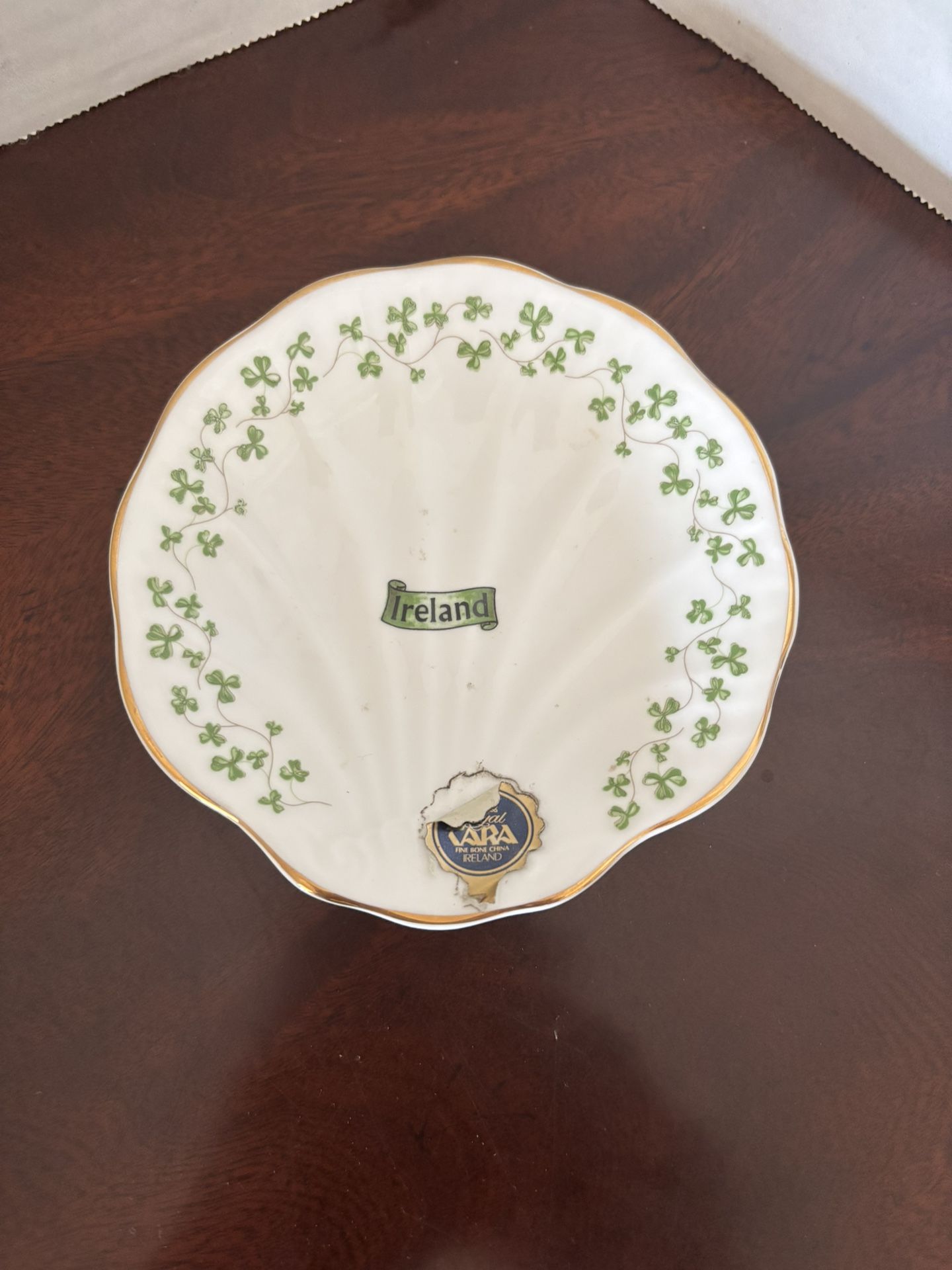 Royal Tara Shamrock Bone China Candy/trinket Dish From Ireland