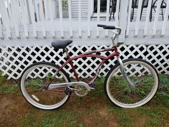 26-in single speed beach cruiser bike with new chain ready to ride