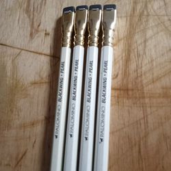 4 Blackening Pencils. Pearl  With Horse Logo