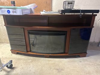 Fireplace tv stand