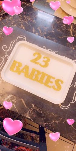 Vanity tray rolling tray ashtrays lighters etc