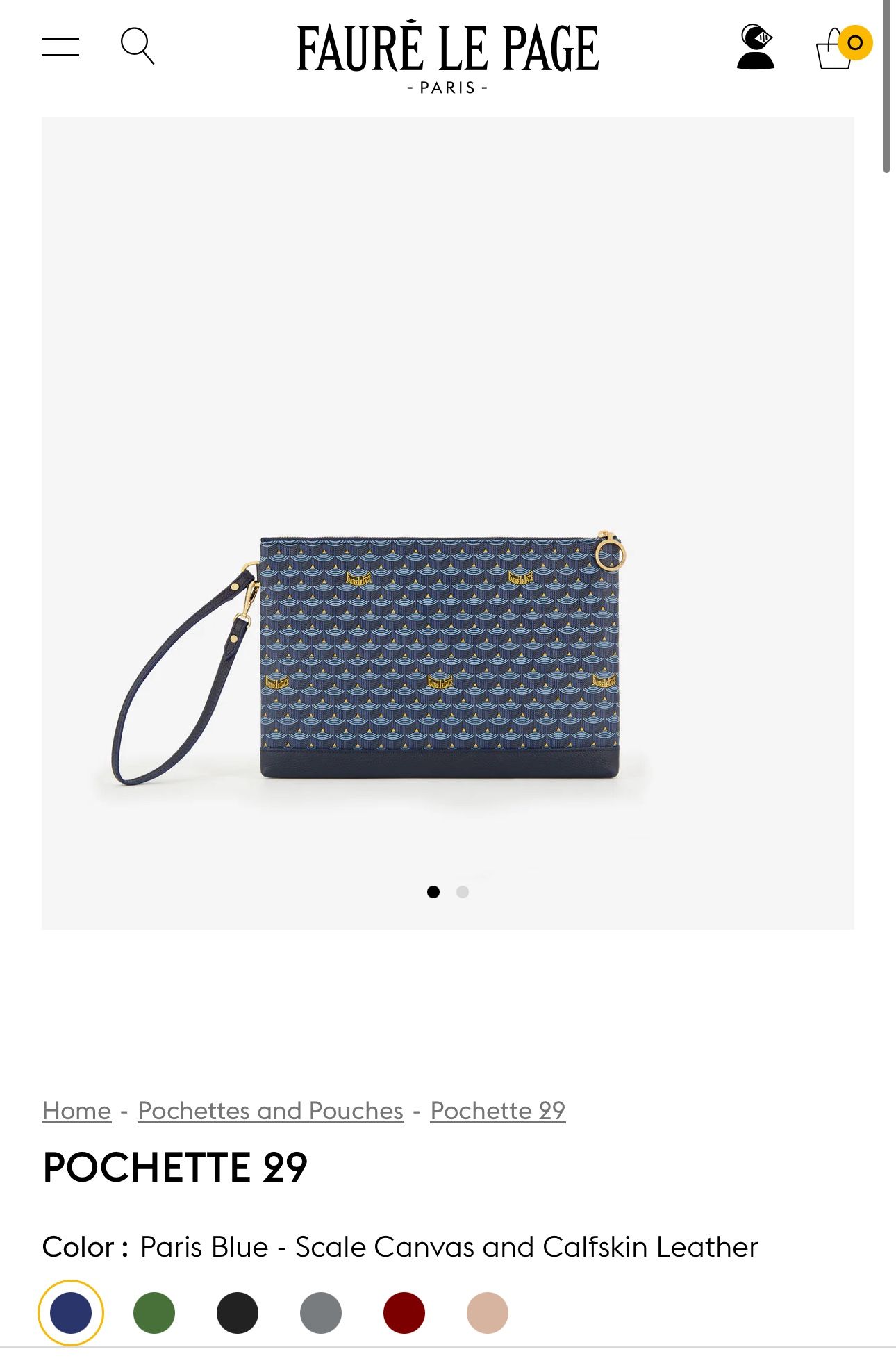 men clutch bag Faure Le Page