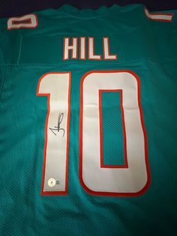 Tyreek Hill signed Beckett Dolphins jersey