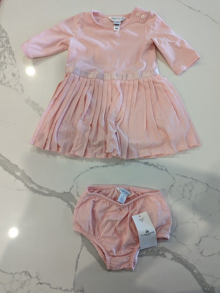 Ralph Lauren 2-Piece Pink Dress (9 months)