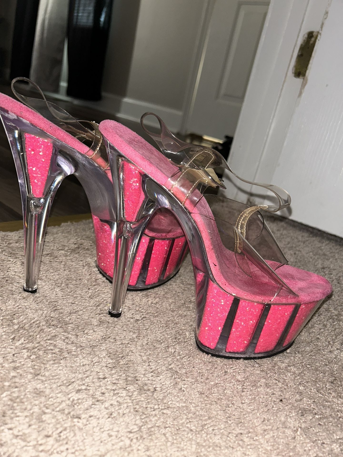 Pink Pleasers Stripper Heels
