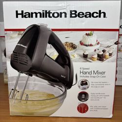 6 Speed Hand Mixer with storage case
