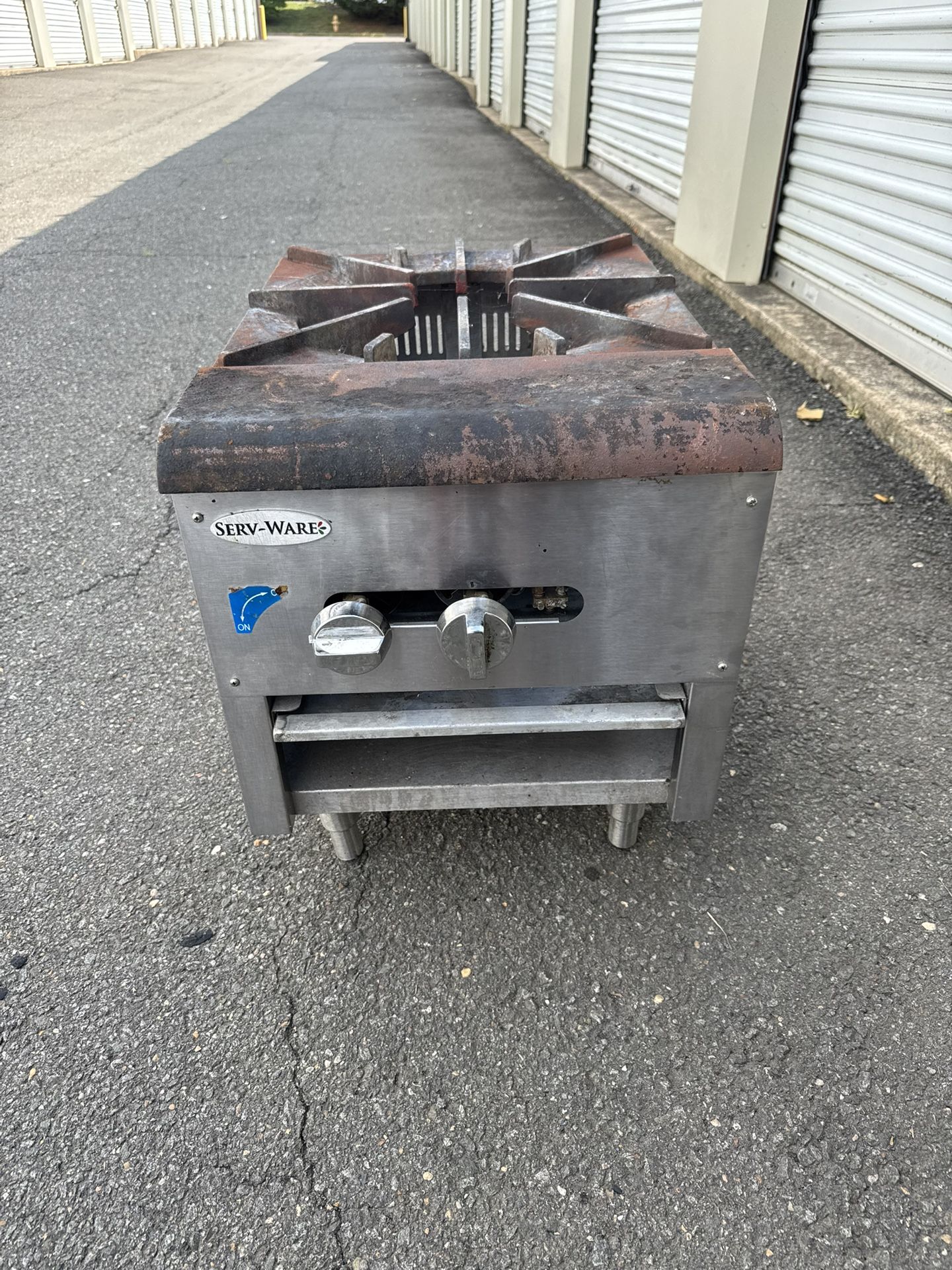 Serv-Ware 1-Burner 18” Gas Stock Pot Range