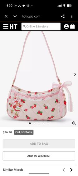 Strawberry 🍓 shortcake 🍰 quilted shoulder bag