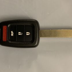 Honda Civic Key, Honda Accord Key, Honda Crv Key, Honda Crz Key, Honda Cross tour Key, Honda Insight Key, Honda Element Key, Honda Ridgeline Key