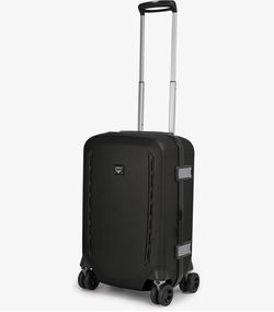 Durable Osprey Transporter hardside carry-on luggage in black