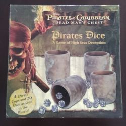 Disney Pirates of the Caribbean Dead Man's Chest Pirates Dice Game