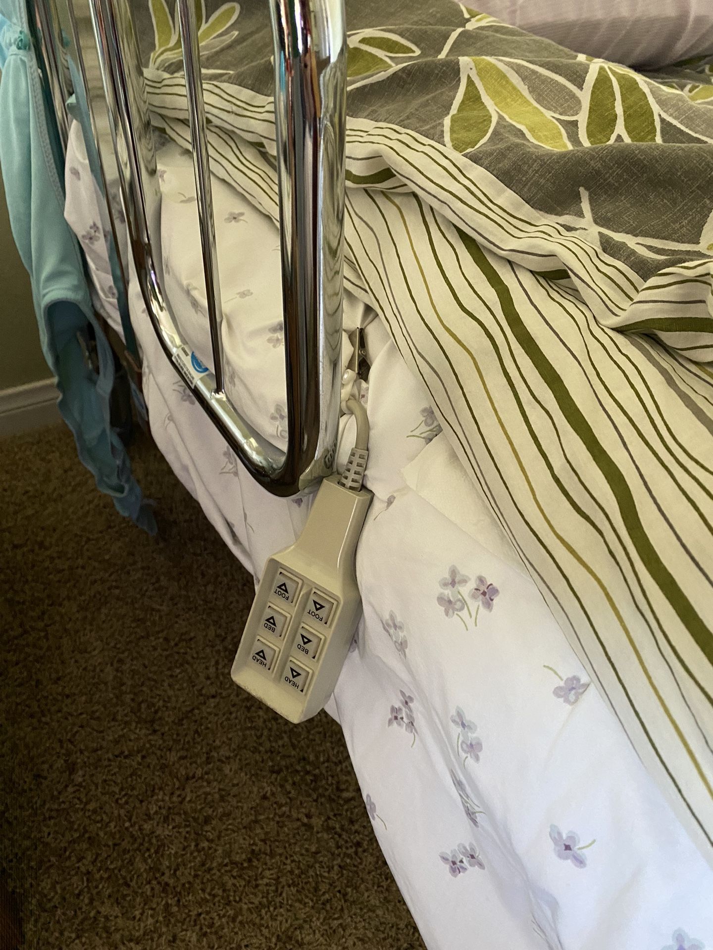 Invacare Hospital Bed with Remote Control. Model BAR6640IVC