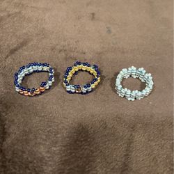 Homemade  Beading  Rings 3 For 10.00