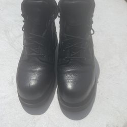 HYTEST men’s size 12 steel to boot black leather