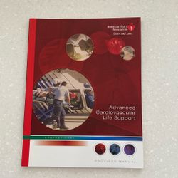 Advanced Cardiovascular Life Support Manuals (2) & Student CD, $15