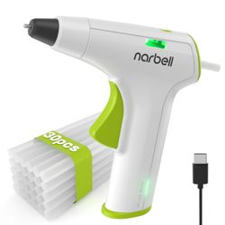 4V Mini Cordless Hot Glue Gun Kit with 30 Pcs Sticks,Less Drip Nozzle,12s Preheating,2Ah Battery,Auto Shut-Off,for School Crafts DIY Arts Project Home