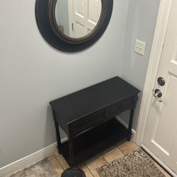 Black Mirror And Small Entrance Table