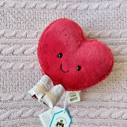 ❤️ Authentic NWT Jellycat Amuseables Red Heart Macaron Valentines 