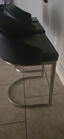 3 Black Barstools (Living Spaces)