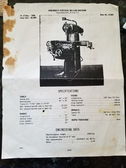 Cincinnati Milling Machine