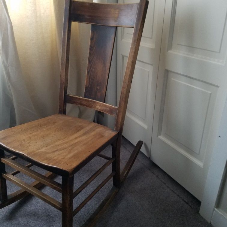Antique Rocking Chair Handmade Circa1900s