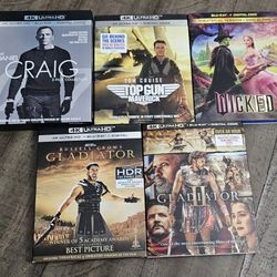 4K Blu Ray Movie Lot 