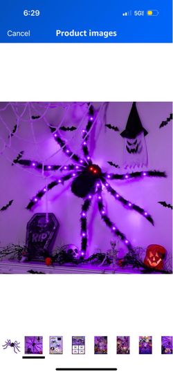 Big spider with lights